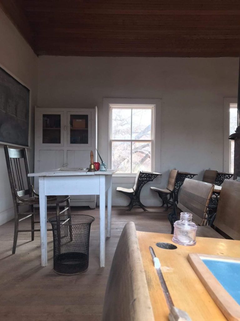 Interior of One-room Schoolhouse in Fruita National Park Utah